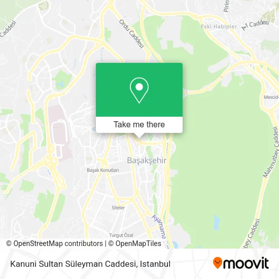 Kanuni Sultan Süleyman Caddesi map