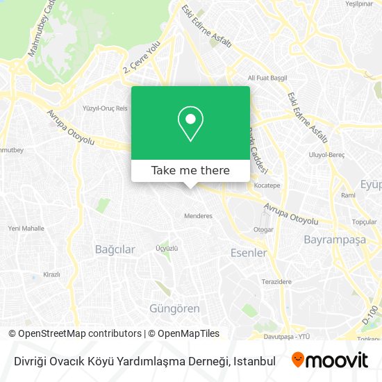 Divriği Ovacık Köyü Yardımlaşma Derneği map