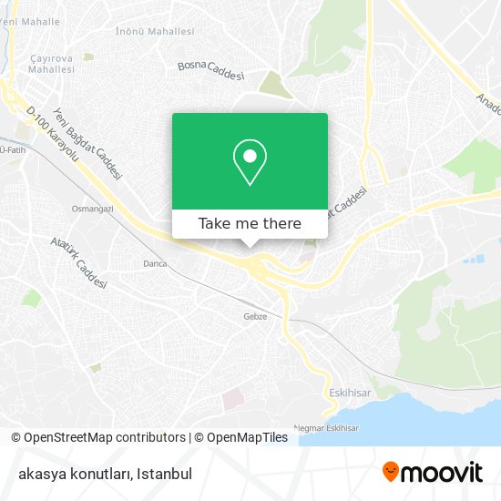 akasya konutları map