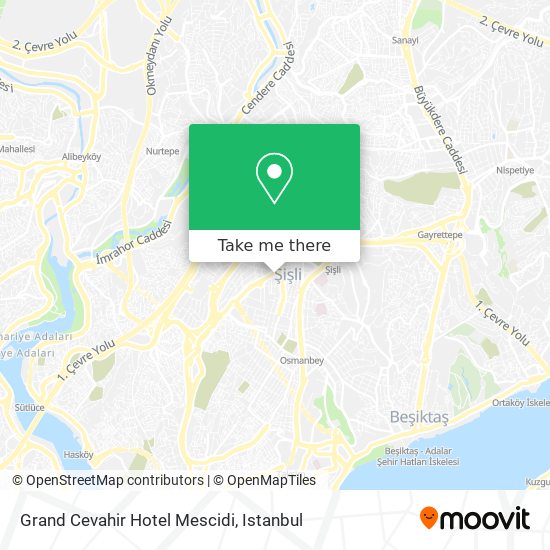 Grand Cevahir Hotel Mescidi map