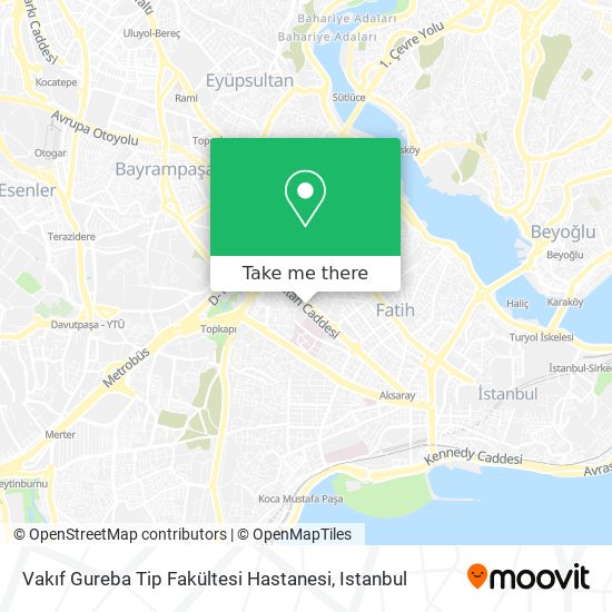 Vakıf Gureba Tip Fakültesi Hastanesi map