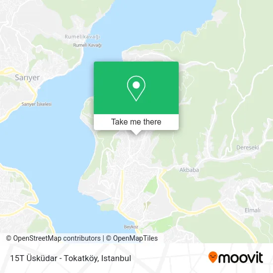 15T Üsküdar - Tokatköy map