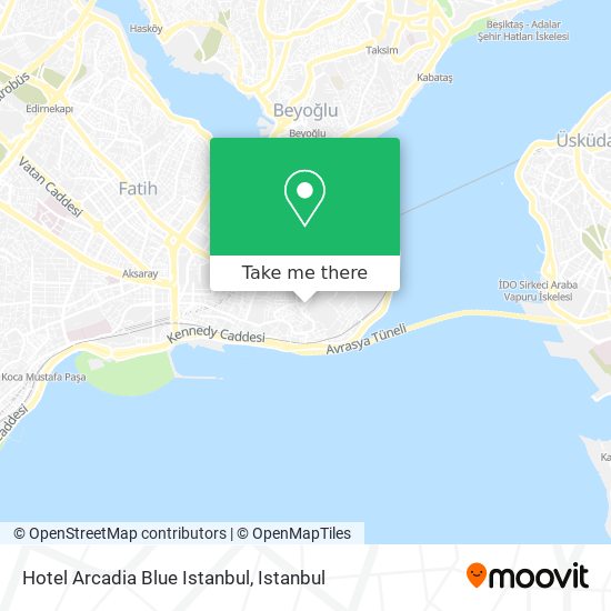 Hotel Arcadia Blue Istanbul map