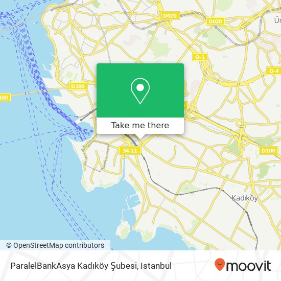 ParalelBankAsya Kadıköy Şubesi map