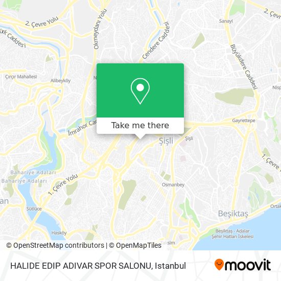 HALIDE EDIP ADIVAR SPOR SALONU map