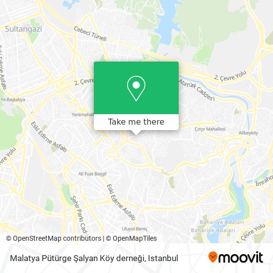 Malatya Pütürge Şalyan Köy derneği map