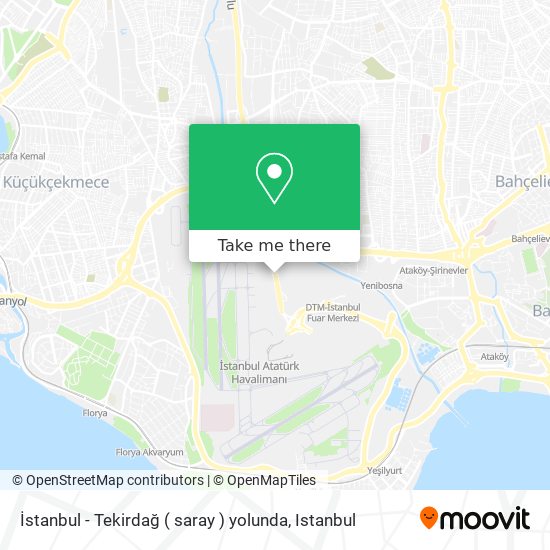 İstanbul - Tekirdağ ( saray ) yolunda map