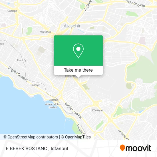 E BEBEK BOSTANCI map