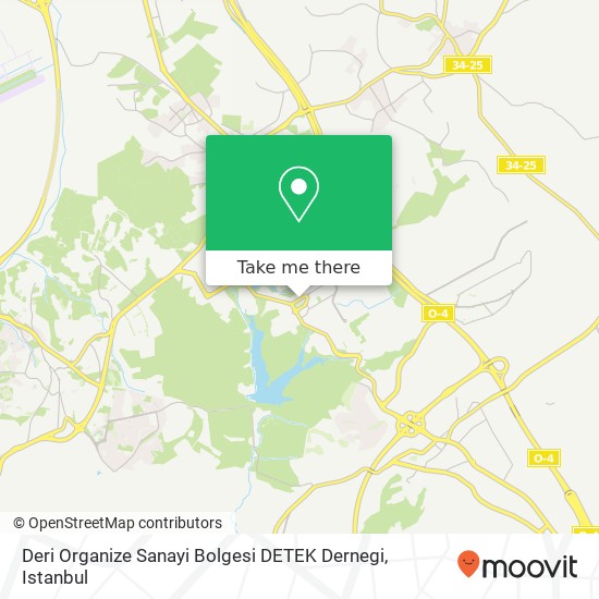 Deri Organize Sanayi Bolgesi DETEK Dernegi map