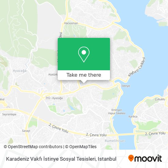 Karadeniz Vakfı İstinye Sosyal Tesisleri map