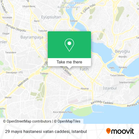 29 mayıs hastanesi vatan caddesi map
