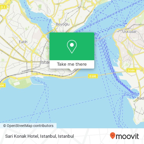 Sari Konak Hotel, Istanbul map