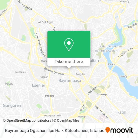 Bayrampaşa Oğuzhan İlçe Halk Kütüphanesi map