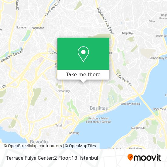 Terrace Fulya Center:2 Floor:13 map