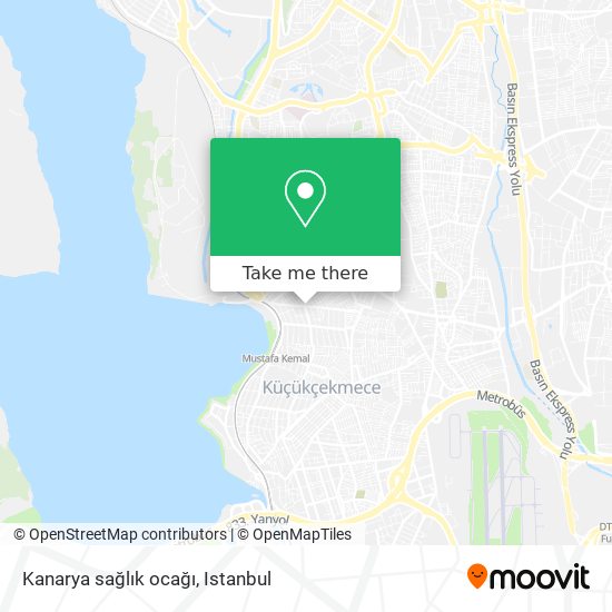 Kanarya sağlık ocağı map