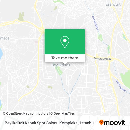 Beylikdüzü Kapalı Spor Salonu Kompleksi map