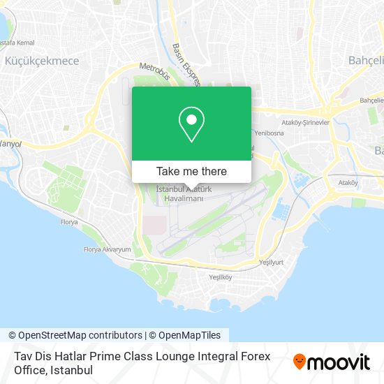 Tav Dis Hatlar Prime Class Lounge Integral Forex Office map