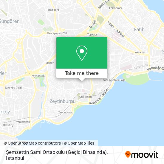 Şemsettin Sami Ortaokulu (Geçici Binasında) map