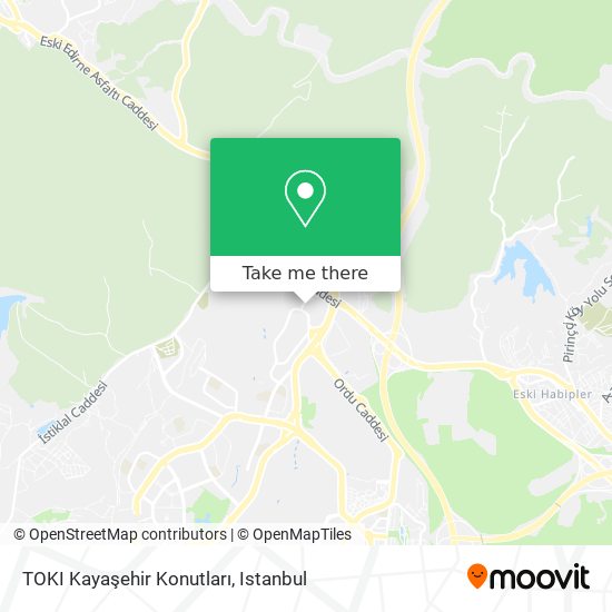 TOKI Kayaşehir Konutları map
