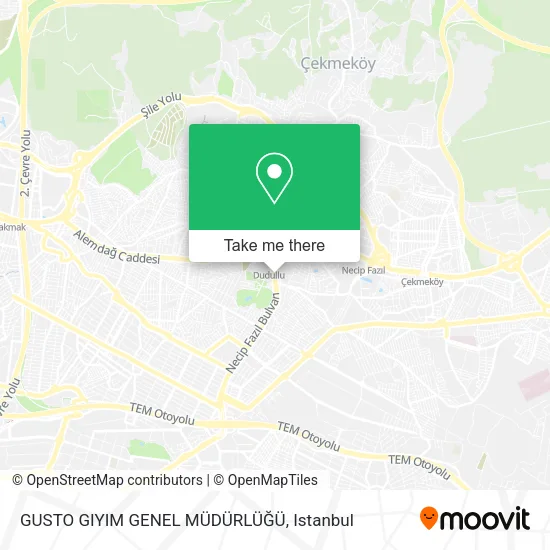 GUSTO GIYIM GENEL MÜDÜRLÜĞÜ map