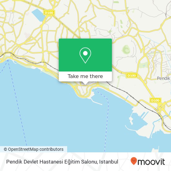 Pendik Devlet Hastanesi Eğitim Salonu map