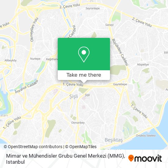 Mimar ve Mühendisler Grubu Genel Merkezi (MMG) map