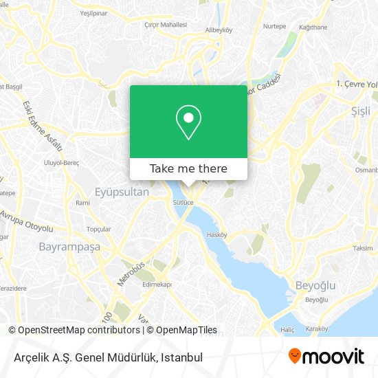 Arçelik A.Ş. Genel Müdürlük map