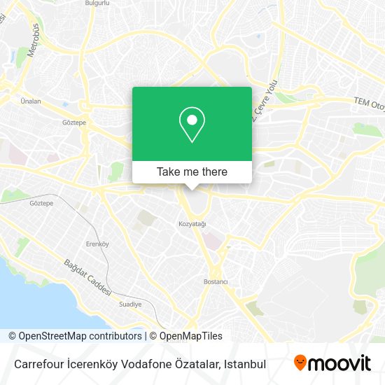 Carrefour İcerenköy Vodafone Özatalar map