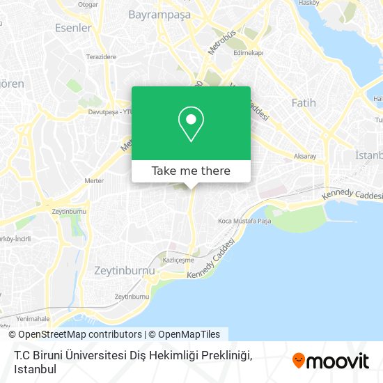 T.C Biruni Üniversitesi Diş Hekimliği Prekliniği map