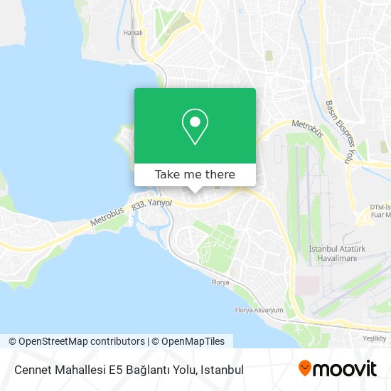 Cennet Mahallesi E5 Bağlantı Yolu map