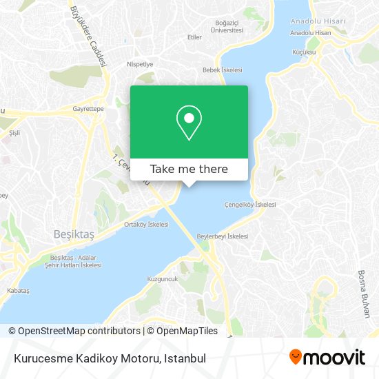 Kurucesme Kadikoy Motoru map