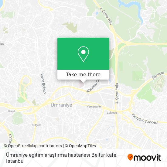 Ümraniye egitim araştırma hastanesi Beltur kafe map