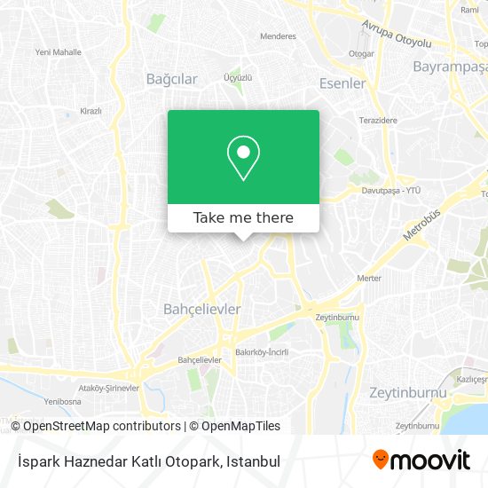 İspark Haznedar Katlı Otopark map