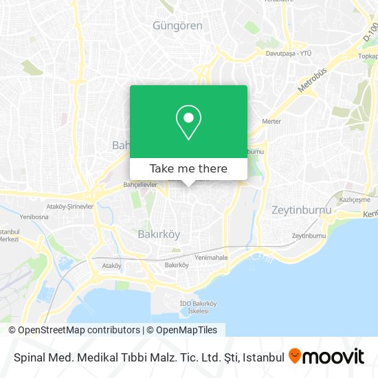 Spinal Med. Medikal Tıbbi Malz. Tic. Ltd. Şti map