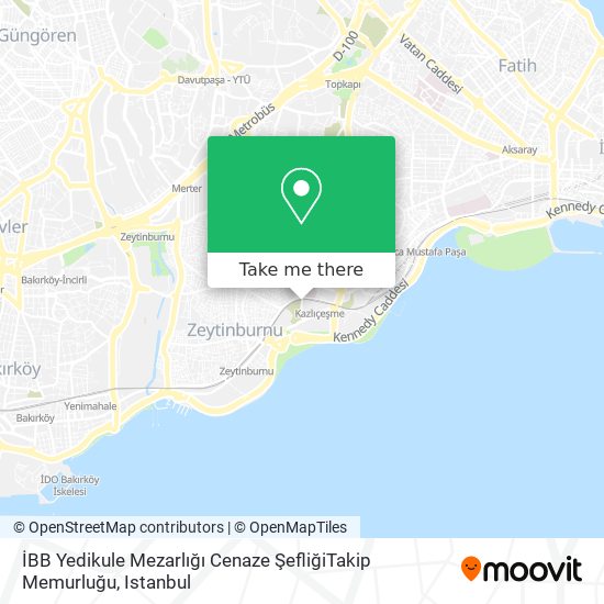 İBB Yedikule Mezarlığı Cenaze ŞefliğiTakip Memurluğu map