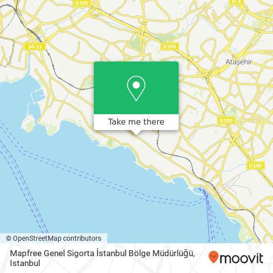 Mapfree Genel Sigorta İstanbul Bölge Müdürlüğü map