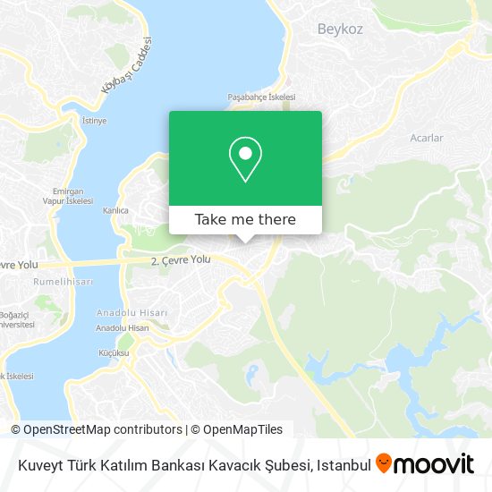 Kuveyt Türk Katılım Bankası Kavacık Şubesi map