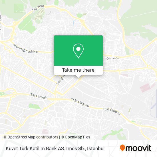 Kuvet Turk Katilim Bank AS. Imes Sb. map