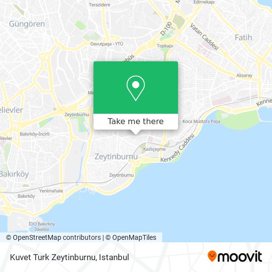 Kuvet Turk Zeytinburnu map