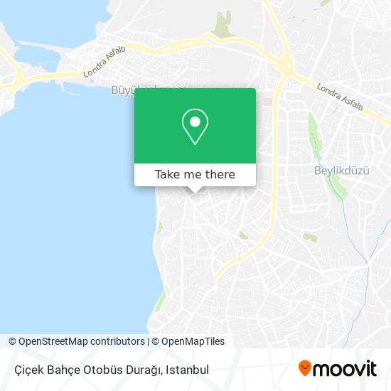 Çiçek Bahçe Otobüs Durağı map