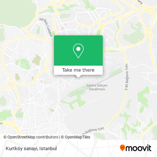 Kurtköy sanayi map