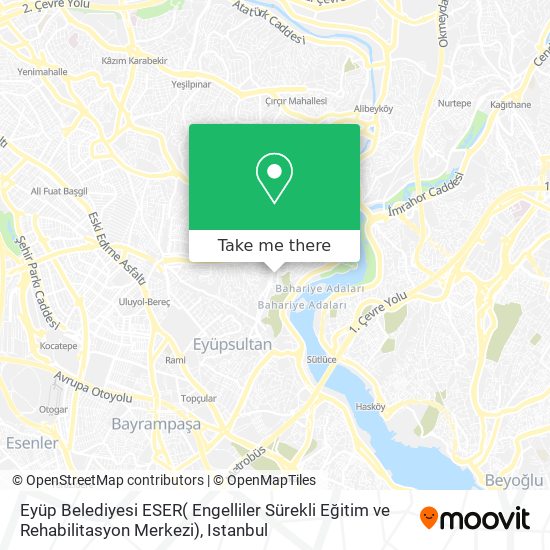 Eyüp Belediyesi ESER( Engelliler Sürekli Eğitim ve Rehabilitasyon Merkezi) map