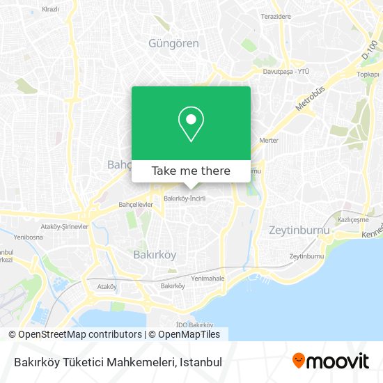 Bakırköy Tüketici Mahkemeleri map