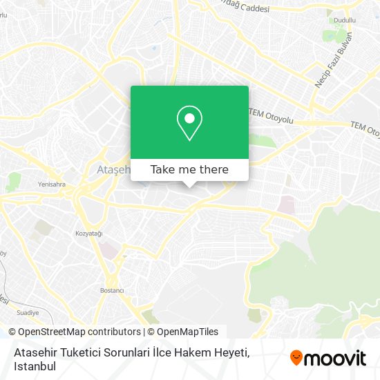 Atasehir Tuketici Sorunlari İlce Hakem Heyeti map