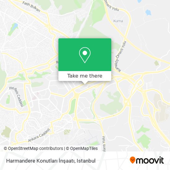 Harmandere Konutları İnşaatı map