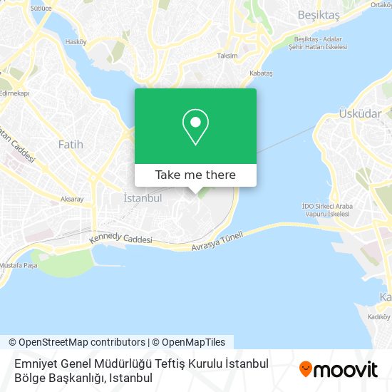 Emniyet Genel Müdürlüğü Teftiş Kurulu İstanbul Bölge Başkanlığı map