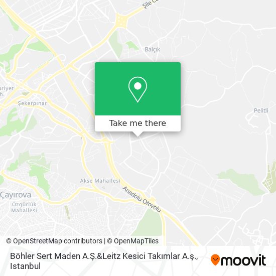 Böhler Sert Maden A.Ş.&Leitz Kesici Takımlar A.ş. map