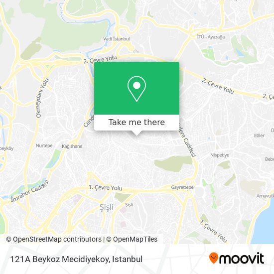 121A Beykoz Mecidiyekoy map