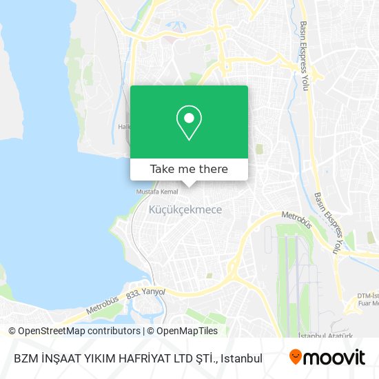 BZM İNŞAAT YIKIM HAFRİYAT LTD ŞTİ. map