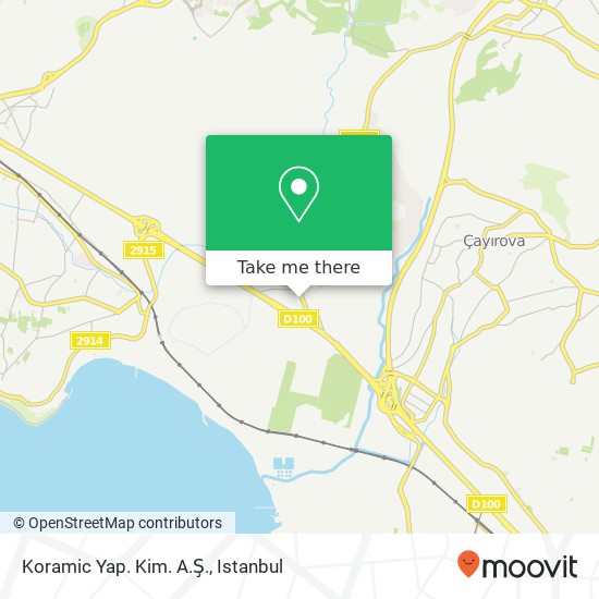 Koramic Yap. Kim. A.Ş. map